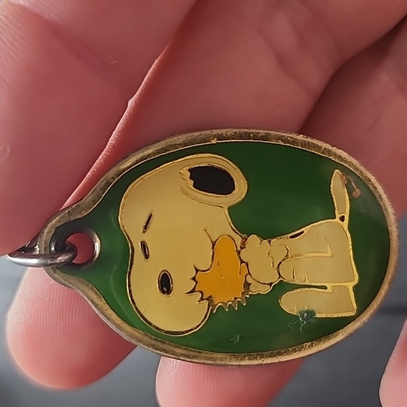 Snoopy Keychain with Snoopy Charm Keychain - Picture 3 of 5